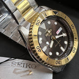  Shop Authentic Seiko 5 Sports Automatic Brown Dial Two Tone Steel Strap Watch For Men - SRPK24 - Luxxuri