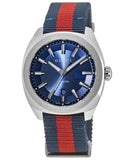  Shop Authentic Gucci GG2570 Quartz Blue Dial Blue & Red Nylon Strap Watch For Men - YA142304 - Luxxuri
