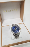  Shop Authentic Versace Sport Tech Chronograph Blue Dial Silver Steel Strap Watch for Men - VELT00219 - Luxxuri