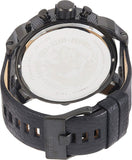  Shop Authentic Diesel Big Daddy Blue Dial Black Leather Strap Watch For Men - DZ7127 - Luxxuri
