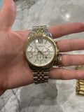  Shop Authentic Michael Kors Lexington Silver Dial Two Tone Steel Strap Watch for Women - MK5955 - Luxxuri