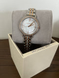  Shop Authentic Michael Kors Cinthia Mother of Pearl Dial Two Tone Steel Strap Watch For Women - MK3831 - Luxxuri