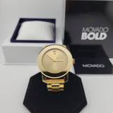  Shop Authentic Movado Bold Yellow Gold Dial Yellow Gold Steel Strap Watch For Women - 3600085 - Luxxuri
