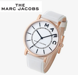  Shop Authentic Marc Jacobs Roxy White Dial White Leather Strap Watch for Women - MJ1561 - Luxxuri