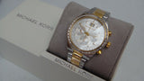  Shop Authentic Michael Kors Brinkley Chronograph Silver Dial Two Tone Steel Strap Watch for Women - MK6188 - Luxxuri