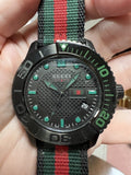  Shop Authentic Gucci G Timeless Sport Black Dial Two Tone NATO Strap Watch For Men - YA126229 - Luxxuri