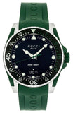  Shop Authentic Gucci Dive Black Dial Green Rubber Strap Watch For Men - YA136310 - Luxxuri