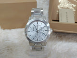  Shop Authentic Burberry The City Chronograph Silver Dial Silver Steel Strap Watch for Men - BU9350 - Luxxuri