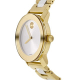  Shop Authentic Movado Bold Silver Dial Two Tone Steel Strap Watch for Women - 3600129 - Luxxuri