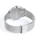  Shop Authentic Calvin Klein Minimal White Dial Silver Mesh Bracelet Watch for Men - K3M5115X - Luxxuri