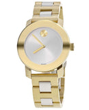  Shop Authentic Movado Bold Silver Dial Two Tone Steel Strap Watch for Women - 3600129 - Luxxuri