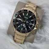  Shop Authentic Fossil Bannon Multifunction Chronograph Green Dial Gold Steel Strap Watch for Men - BQ2493 - Luxxuri
