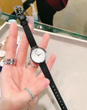  Shop Authentic Emporio Armani Modern White Dial Black Leather Strap Watch For Women - AR11159 - Luxxuri