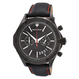  Shop Authentic Maserati Circuito Black Dial Black Leather Strap Watch For Men - R8871627004 - Luxxuri