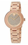  Shop Authentic Movado Bold Crystal Pave Rose Gold Dial Rose Gold Steel Strap Watch For Women - 3600493 - Luxxuri