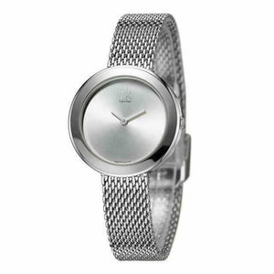  Shop Authentic Calvin Klein Firm White Dial Silver Mesh Bracelet Watch for Women - K3N23126 - Luxxuri