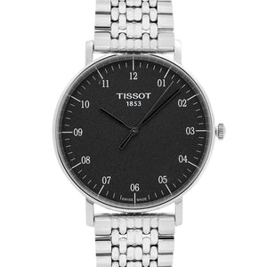  Shop Authentic Tissot Everytime Large Black Dial Silver Mesh Bracelet Watch For Men - T109.610.11.077.00 - Luxxuri