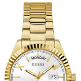  Shop Authentic Guess Luna White Dial Gold Steel Strap Watch for Women - GW0308L2 - Luxxuri