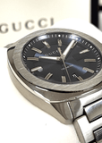  Shop Authentic Gucci GG2570 Quartz Blue Dial Silver Steel Strap Watch For Men - YA142303 - Luxxuri