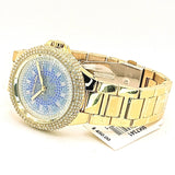  Shop Authentic Michael Kors Camille Analog Blue Dial Gold Steel Strap Watch For Women - MK7341 - Luxxuri