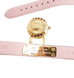  Shop Authentic Versace Medusa Lock Icon Gold Dial Red Leather Strap Watch for Women - VEDW00319 - Luxxuri
