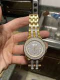  Shop Authentic Bulova Crystal Collection Silver Dial Two Tone Steel Strap Watch for Men - 98K102 - Luxxuri