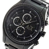  Shop Authentic Armani Exchange Chronograph Black Dial Black Steel Strap Watch For Men - AX1605 - Luxxuri