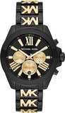  Shop Authentic Michael Kors Wren Chronograph Black Dial Two Tone Steel Strap Watch for Women - MK6978 - Luxxuri