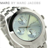  Shop Authentic Marc Jacobs Peeker Chronograph Silver Dial Silver Steel Strap Watch for Women - MBM3371 - Luxxuri