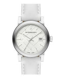  Shop Authentic Burberry The City White Dial White Leather Strap Watch for Women - BU9128 - Luxxuri