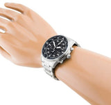  Shop Authentic Citizen Eco Drive Chronograph Black Dial Silver Steel Strap Watch For Men - CA0690-88E - Luxxuri