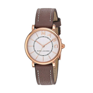  Shop Authentic Marc Jacobs Roxy White Dial Light Brown Leather Strap Watch for Women - MJ1538 - Luxxuri