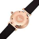  Shop Authentic Emporio Armani Gianni T-Bar Quartz Blue Dial Blue Leather Strap Watch for Women - AR11424 - Luxxuri