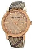  Shop Authentic Burberry The City Rose Gold Dial Brown Leather Strap Watch for Women - BU9040 - Luxxuri