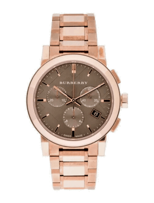  Shop Authentic Burberry The City Grey Dial Rose Gold Steel Strap Unisex Watch - BU9754 - Luxxuri