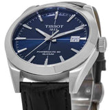  Shop Authentic Tissot Gentleman Powermatic 80 Silicium Blue Dial Black Leather Strap Watch For Men - T127.407.16.041.01 - Luxxuri