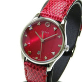  Shop Authentic Gucci G-Timeless Cherry Red Mother of Pearl Dial 27mm Watch For Women - YA126584 - Luxxuri