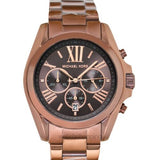  Shop Authentic Michael Kors Bradshaw Chronograph Brown Dial Brown Steel Strap Watch For Women - MK6247 - Luxxuri