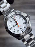  Shop Authentic Tag Heuer Aquaracer Quartz White Dial Silver Steel Strap Watch for Men - WBD1111.BA0928 - Luxxuri
