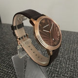  Shop Authentic Emporio Armani Classic Quartz Brown Dial Brown Leather Strap Watch For Men - AR1613 - Luxxuri