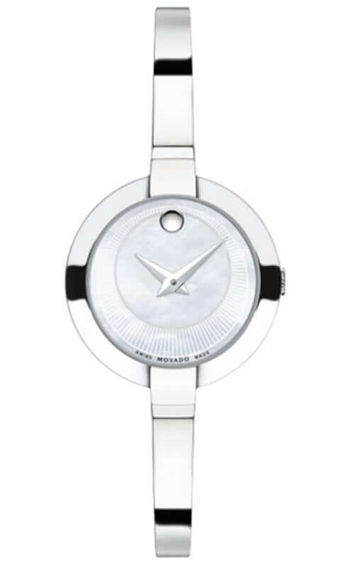  Shop Authentic Movado Bela Mother of Pearl Dial Silver Steel Strap Watch For Women - 0606616 - Luxxuri