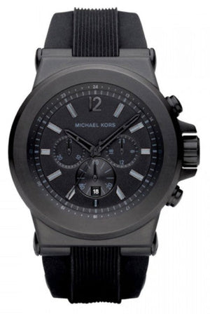  Shop Authentic Michael Kors Dylan Black Dial Black Rubber Strap Watch for Men - MK8152 - Luxxuri