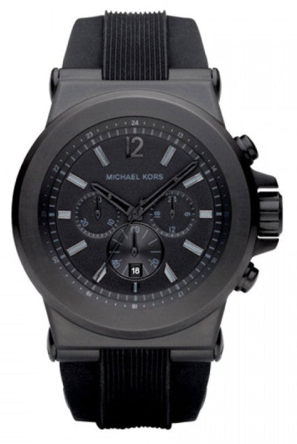  Shop Authentic Michael Kors Dylan Black Dial Black Rubber Strap Watch for Men - MK8152 - Luxxuri