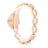  Shop Authentic Swarovski Crystal Flower Red Dial Rose Gold Steel Strap Watch for Women - 5552783 - Luxxuri