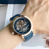  Shop Authentic Maserati Automatic Blue Dial Blue Leather Strap Watch For Men - R8821119005 - Luxxuri