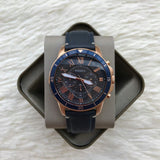  Shop Authentic Fossil Grant Sport Chronograph Blue Dial Blue Leather Strap Watch for Men - FS5237 - Luxxuri