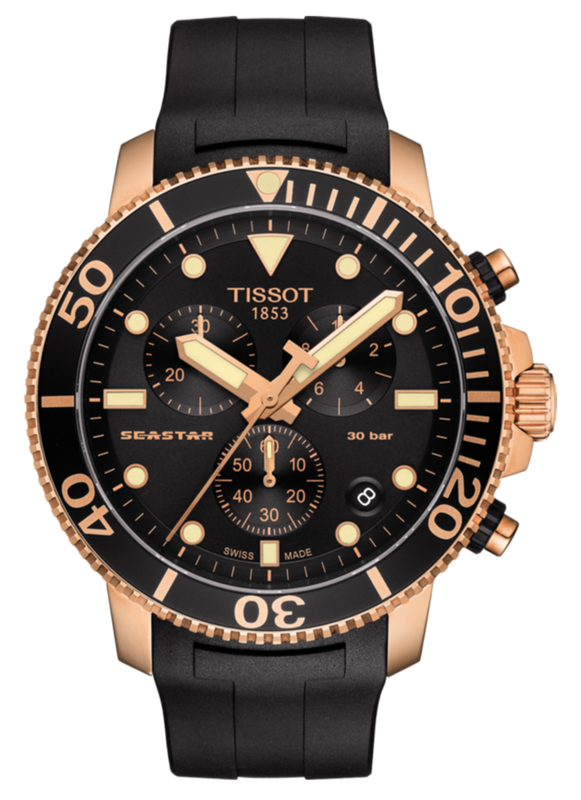  Shop Authentic Tissot Seastar 1000 Chronograph Black Dial Black Rubber Strap Watch For Men - T120.417.37.051.00 - Luxxuri