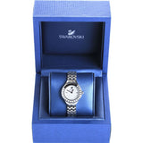  Shop Authentic Swarovski Lovely Crystals Mini White Dial Silver Steel Strap Watch for Women - 5242901 - Luxxuri