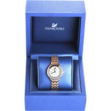  Shop Authentic Swarovski Lovely Crystals Mother of Pearl Dial Rose Gold Steel Strap Watch for Women - 5261496 - Luxxuri