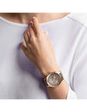  Shop Authentic Swarovski Octea Lux Chrono Grey Dial Grey Leather Strap Watch for Women - 5452495 - Luxxuri